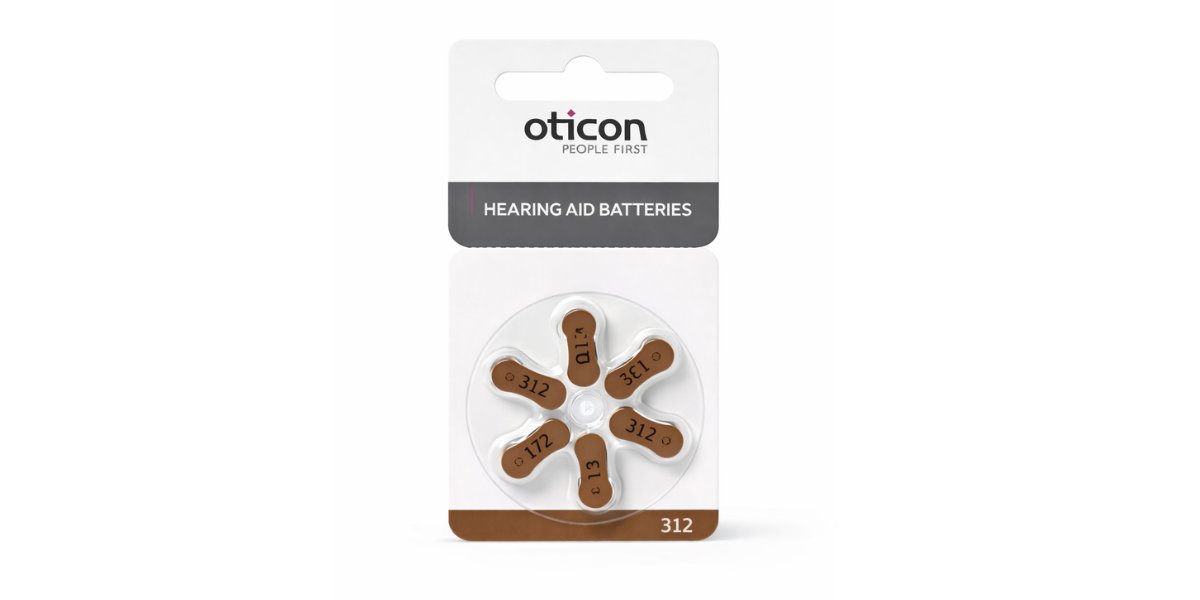 Pilha Oticon 312 (Marrom)