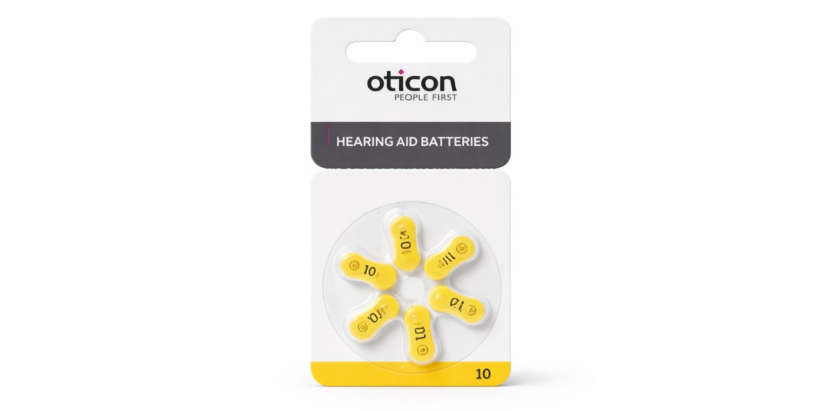 Pilha Oticon 10 (Amarela)